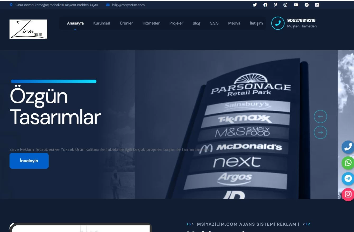 the ajans v1 kurumsal seo web yazilim ajansı hosting php scripti satıs sistemi