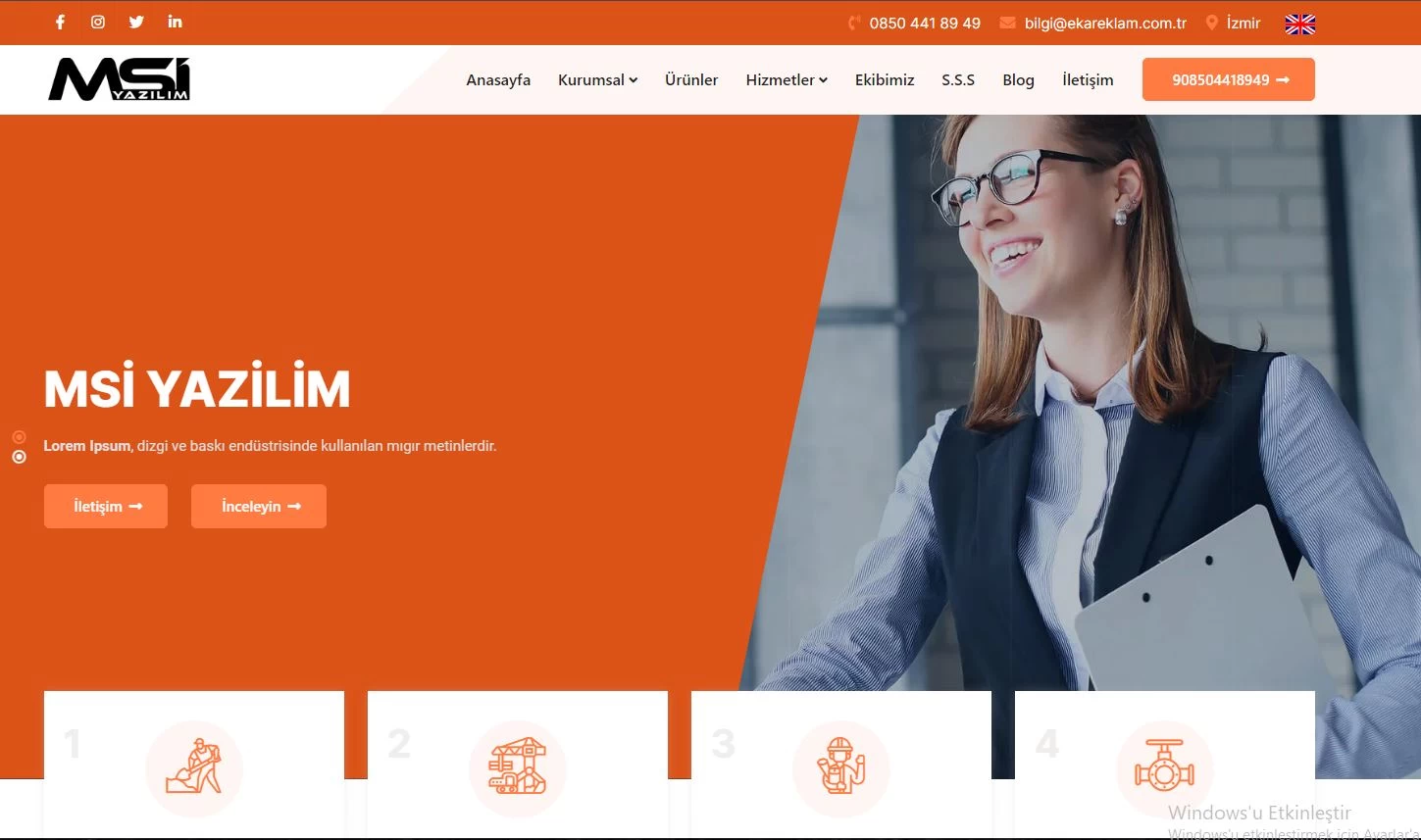 Ajansv3 kurumsal firma reklam tabela marka php tanıtım firma tanıtım php scripti