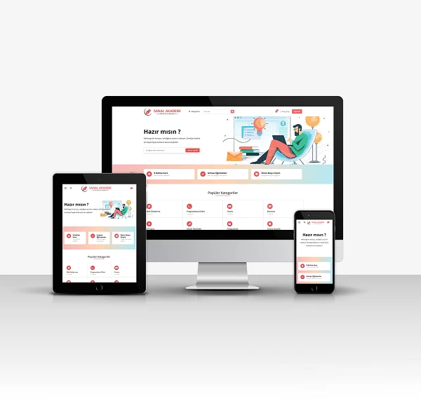 Sanal Akademi Sitesi Udemy Tarzı (Online Kurs Sistemi)