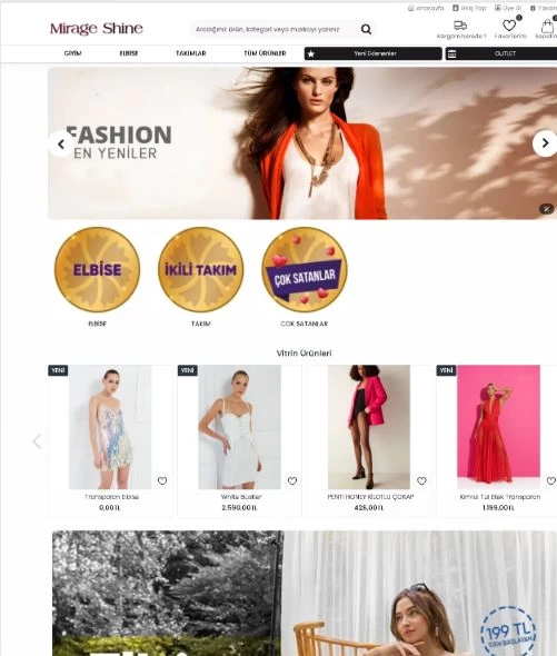 e ticaret sistemi php giyim magaza teması msiyazilim