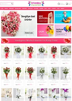 Profesyonel Çiçekçi Web Sitesi Scripti – Satışa Hazır E-Ticaret Sistemi