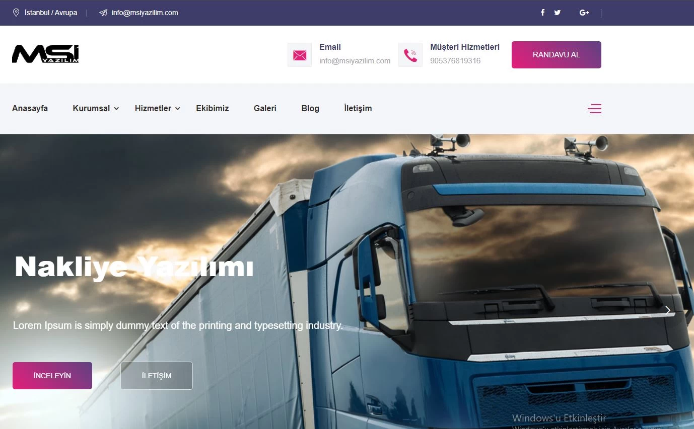 Nakliye taşımacılık lojistik parça eşya taşıma scripti V1