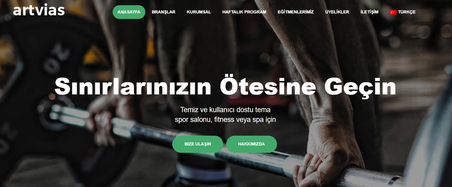 Sağlık ve Fitness php scrip özel yönetım panali