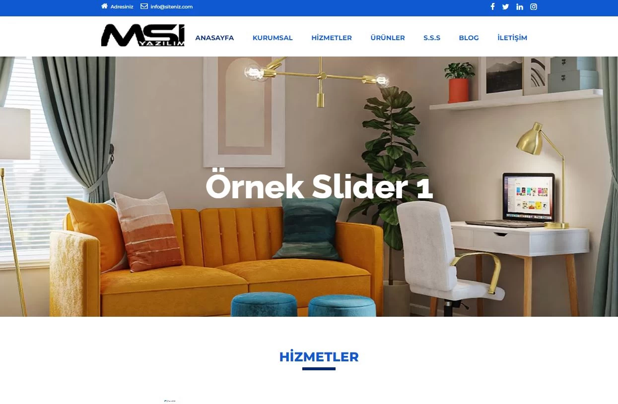 Mobilya Firma Tanıtım php scripti