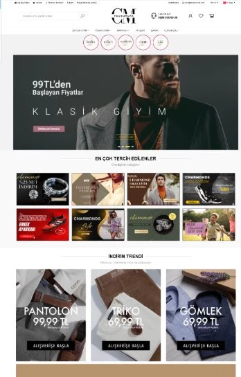 moda giyim bayan erkek e ticaret satış sistemi