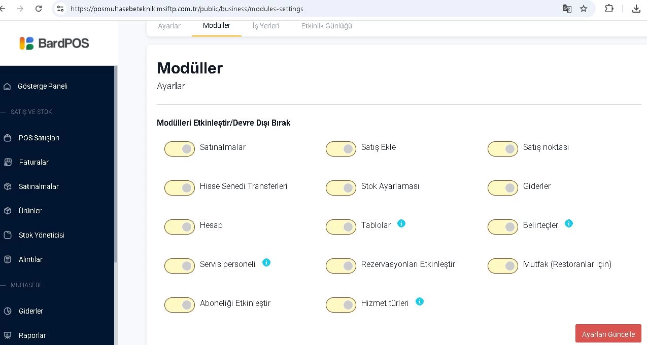 Teknik Servis Muhasebe Barkod Gelir Gider Resturant Satış Muhasebe Yazilimi