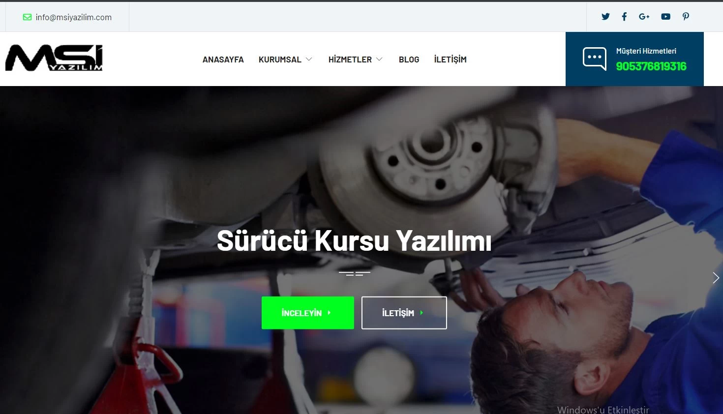 SÜRÜCÜ kursu ehliyet sınavı php web site yönetim panelli sürücü kursu yazılımı