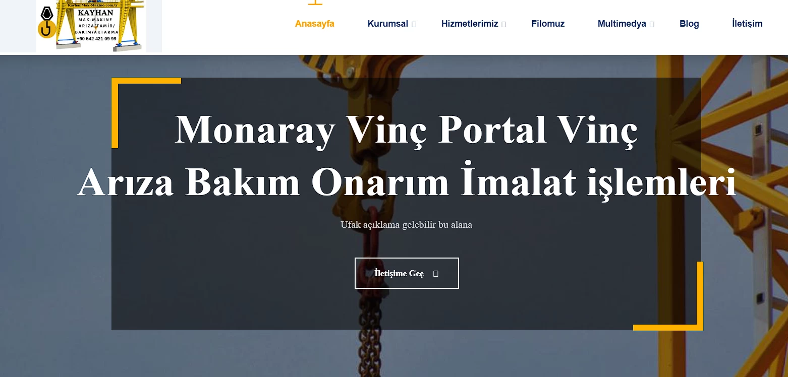 çekici vinç inşaat php scrip