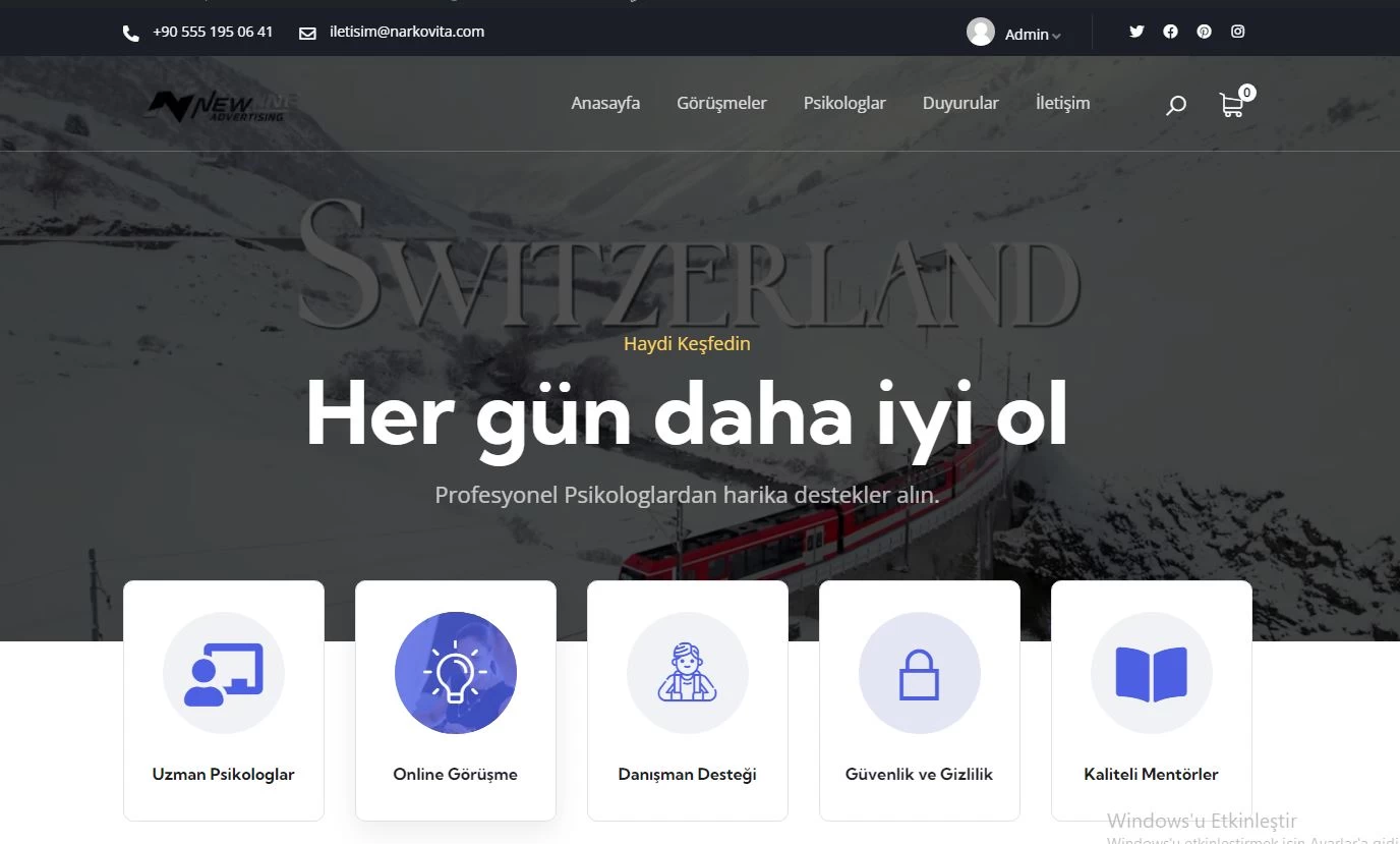 Online terapi online psikolog görüşme scripti php