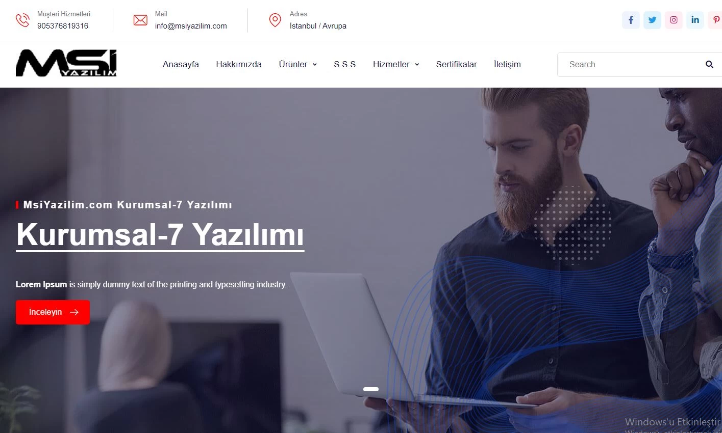 Kurumsal firma v6 insaat medikal nalbur tanıtım firma tanıtım php scripti