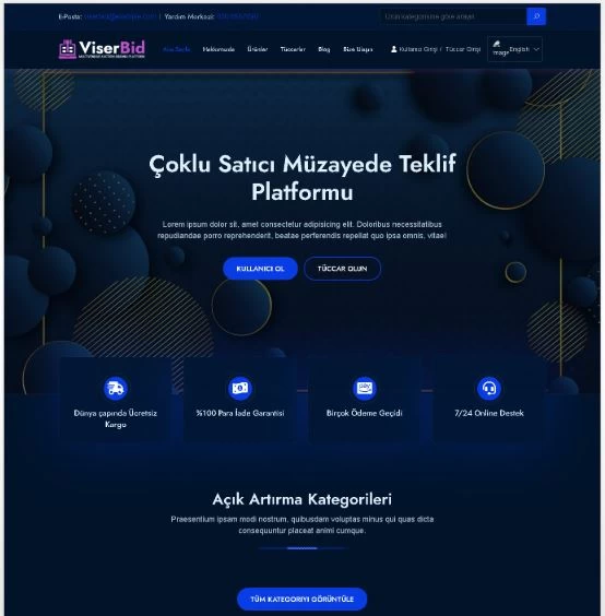 acık artırma  müzayede sistemi php msiyazilim