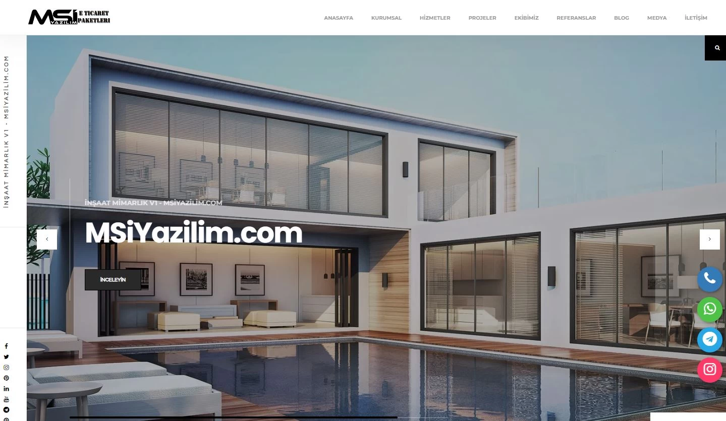 kurumsil inşaat emlak mühendislik yanı v4 php scripti