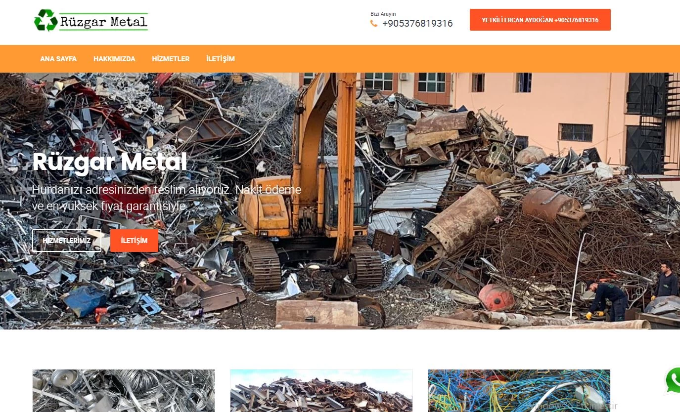 Hurdacı geri dönüşüm web site scripti php sistem yönetilebilir