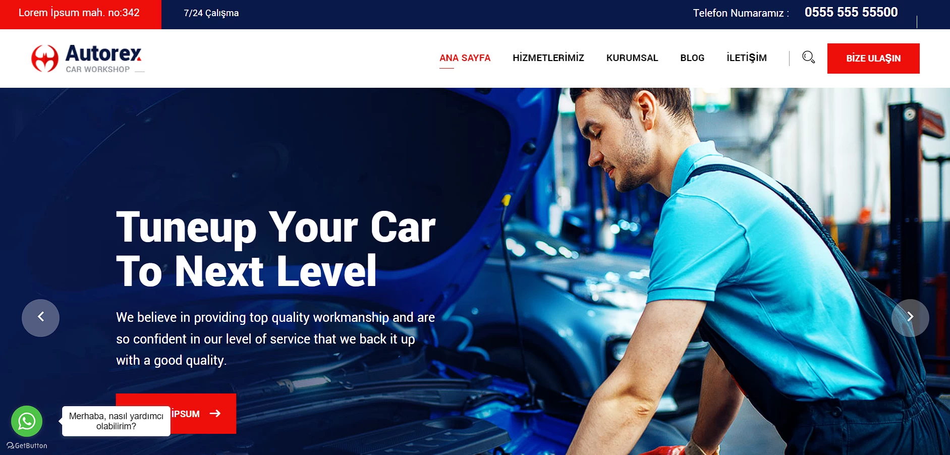 sanayi oto tamir servis sistemi php scrip özel oto tamiri paneli scrip