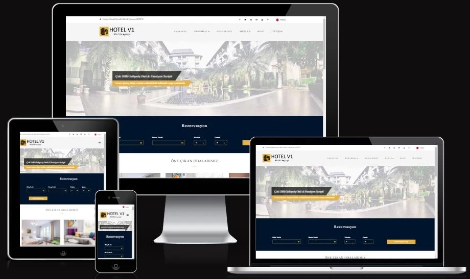 Otel rezervasyon tur site php scripti