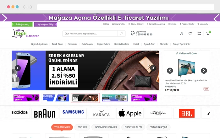 pazaryeri mağaza açma özellikle e ticaret sistemi php e ticaret sistemi msiyazilim