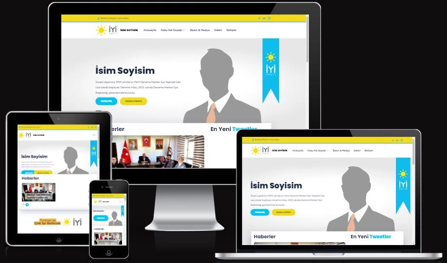 İyi Parti Aday Siyasi Script yönetim panelli scriptler