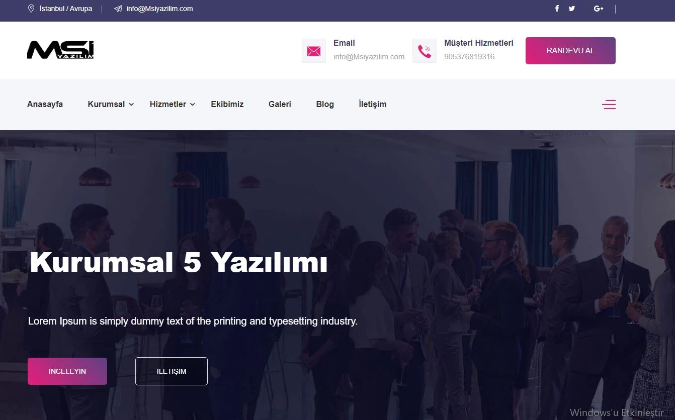 Kurumsal firma insaat medikal nalbur tanıtım firma tanıtım php scripti