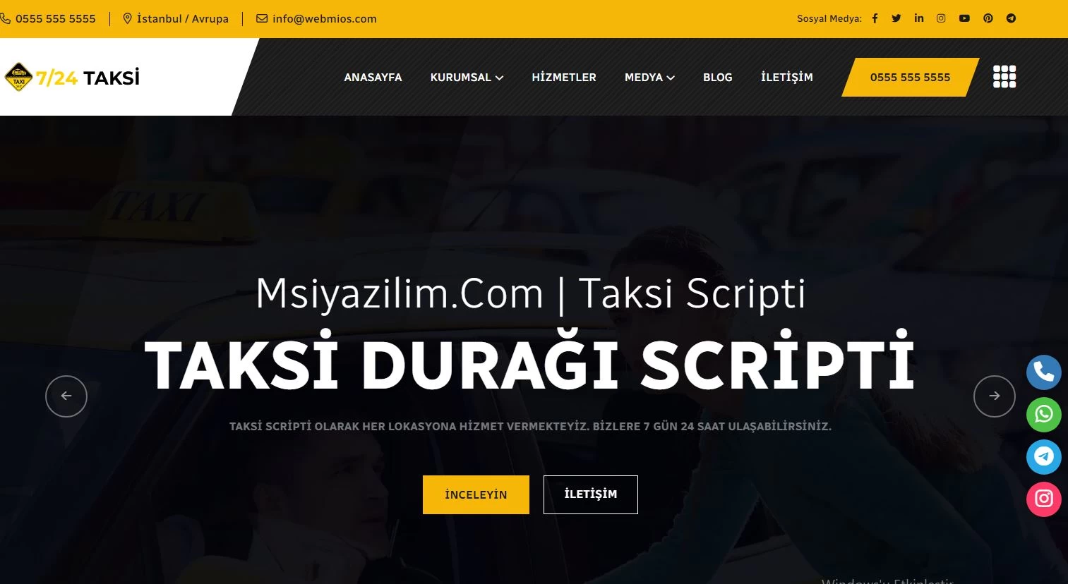 Taksi duragı scripti php taksi script kiralama scripti