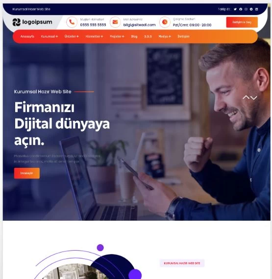 gelişmiş kurumsal sistem php tema ve kurumsal gelişmiş script whatsapp sipariş özellikle